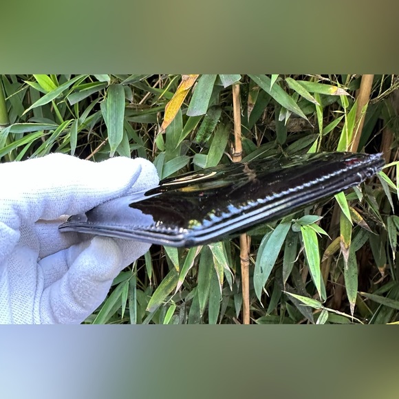 Genuine CHANEL dark brown compact patent leather credit card holders wallet - Picture 7 of 16